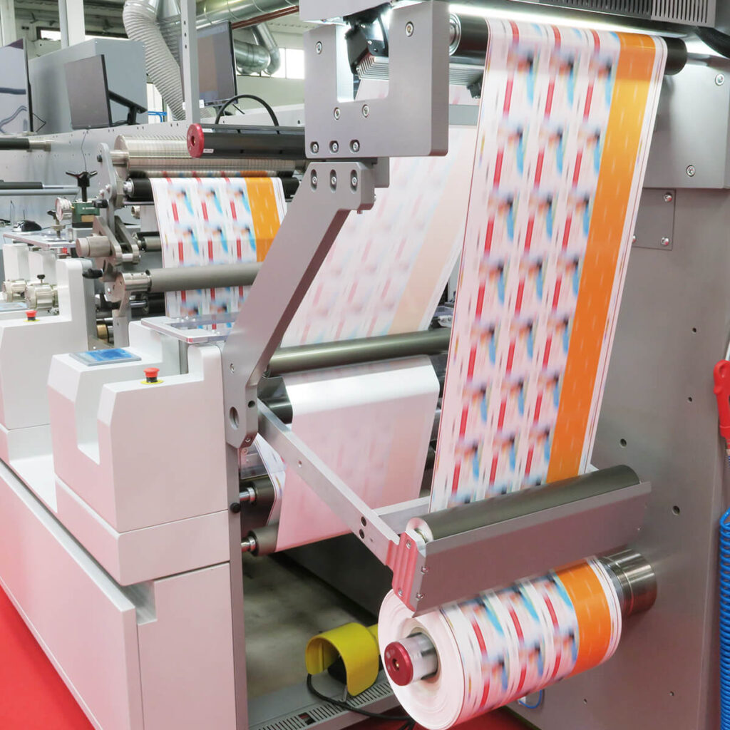 Etiketten im Druck
